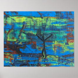 Poster Sucesso, ou "Ei! Estou aqui!" Abstrato origina