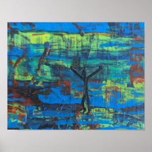 Poster Sucesso, ou "Ei! Estou aqui!" Abstrato origina