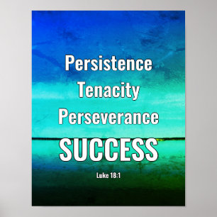 Poster SUCESSO Persistência Escritura AQUA