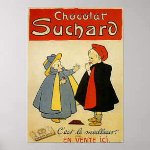Pôster Suchard 2 Vintage Ad
