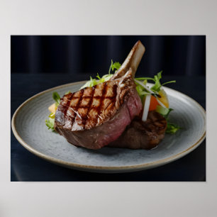 Poster Suculento bife grelhado