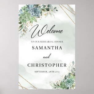 Poster Sucultivos eucalipto Bem-vindos ao sinal de ensaio