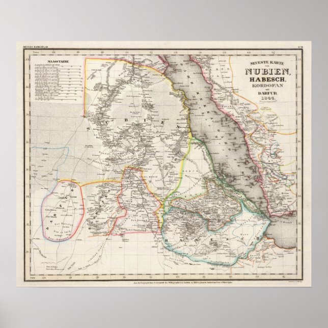 Pôster Sudão, Etiópia (Frente)