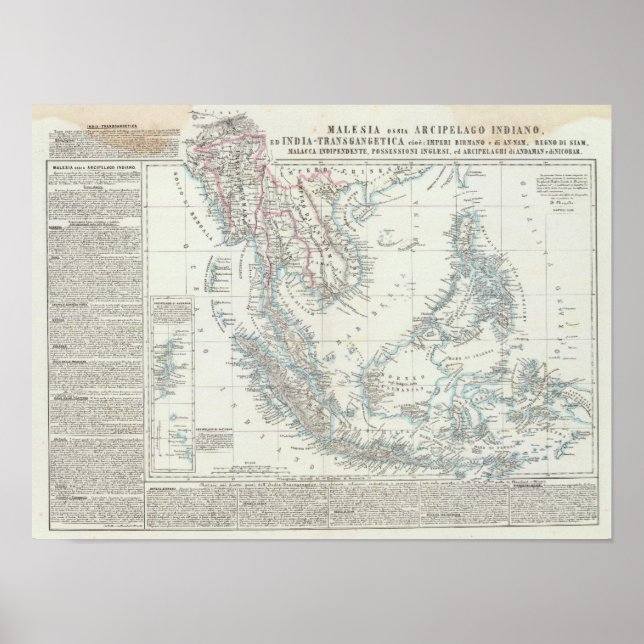 Pôster Sudeste Asiático (Frente)