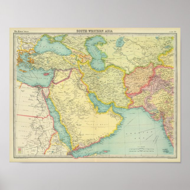 Pôster Sudoeste da Ásia (Frente)