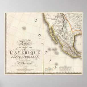 Pôster Sudoeste de America do Norte