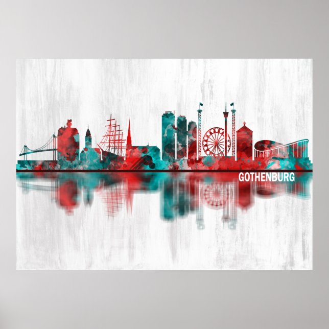 Poster Suecia de Gotemburgo (Frente)