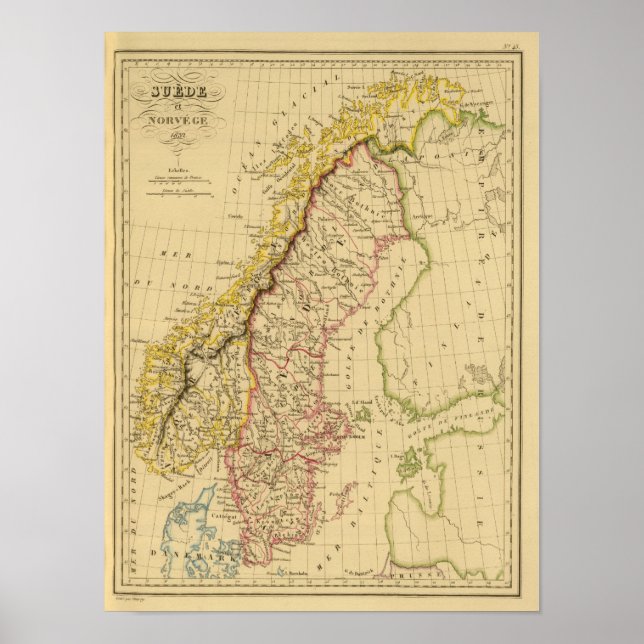 Pôster Suecia e Noruega 3 (Frente)