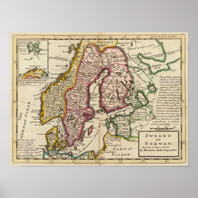Pôster Suecia e Noruega 9 (Frente)