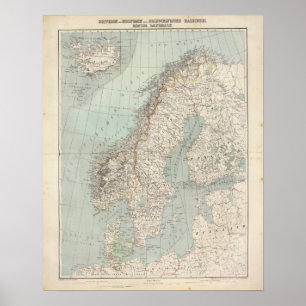 Pôster Suecia, Noruega, Dinamarca 2