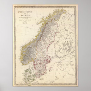 Poster Suecia, Noruega, Dinamarca 3