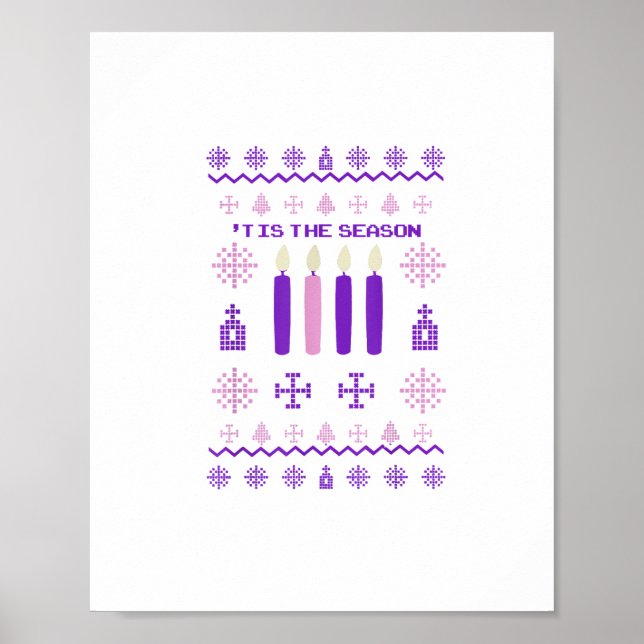 Poster Suéter Época Natal Xmas Católico (Frente)