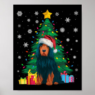 Poster Suéter Feio Árvore Xma Luz Cão de Água Português