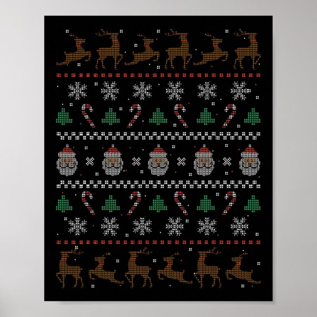 Poster Suéter Feio de Natal  (Frente)