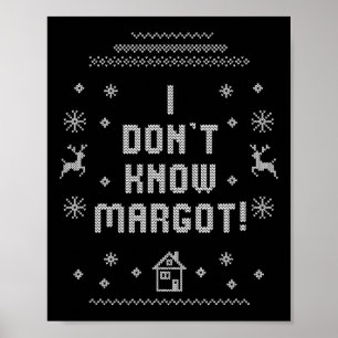 Poster Suéter Feio de Natal Não Conheço Margot