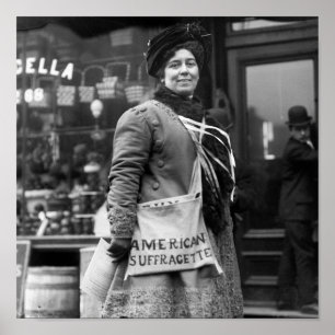 Pôster Suffragette americano, 1900s adiantados