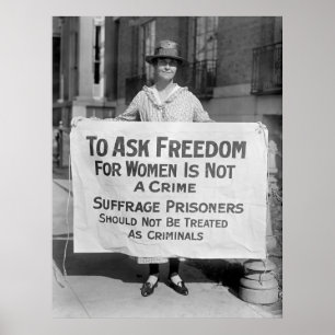 Pôster Suffragette para Alice Paul, 1917