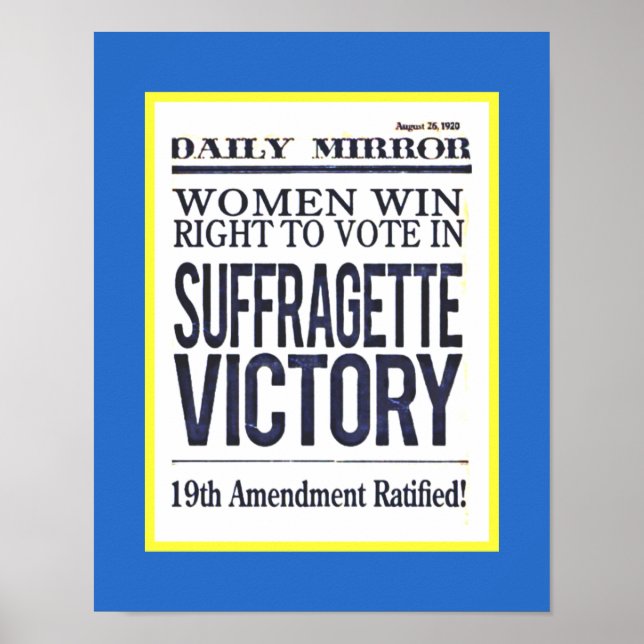 Poster Suffragette Victory Headlines agosto 1920 copy (Frente)