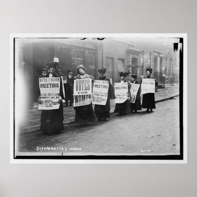 Pôster Suffragettes Marching De Londres (Frente)