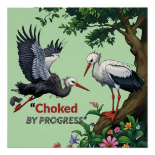 Pôster Sufocado pelo Progresso