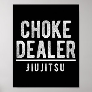 Poster Sufocar Negociante Jiujitsu Karate Boxe Muay Thai