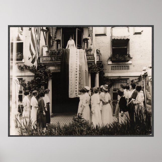 Pôster Sufrfragistas celebram a 19ª alteração relativa à  (Frente)