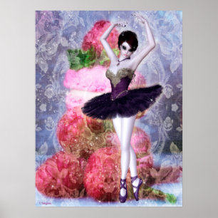 Poster Sugar Plum Fairy Ballerina Fantasy Art