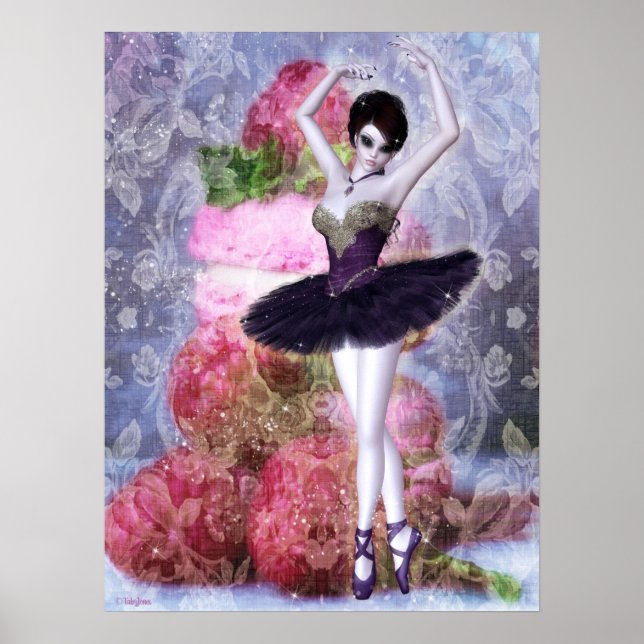 Poster Sugar Plum Fairy Ballerina Fantasy Art (Frente)