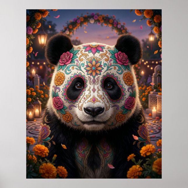 Poster Sugar Skull Panda (Frente)
