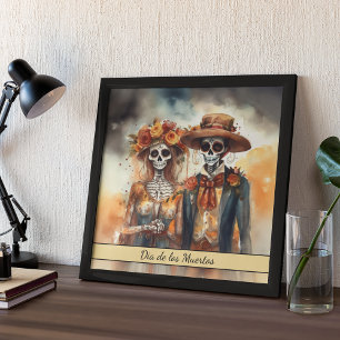 Poster Sugar Skull Swetheart, personalizado
