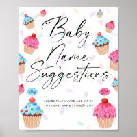 Sugestões do Nome do Bebê do Cupcake Docente