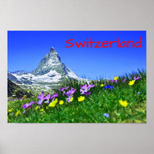 Poster Suiça cénico Matterhorn