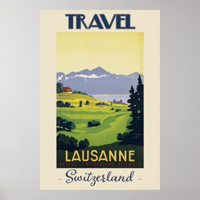 Poster Suiça de Lausanne (Frente)