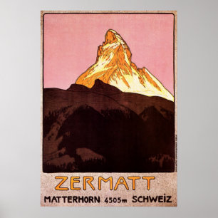 Pôster Suiça de Zermatt
