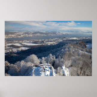 Poster Suiça de Zurique Winter
