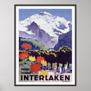 Poster Suiça do vintage -