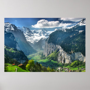 Pôster Suiça Incrível Alps Canvas Fine Art