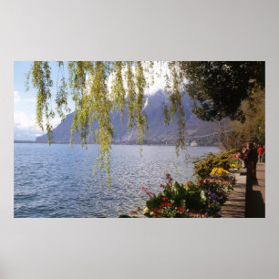 Poster Suiça Lago Genebra