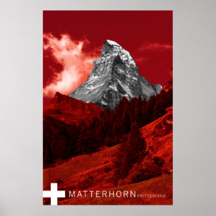 Pôster suiça matterhorn