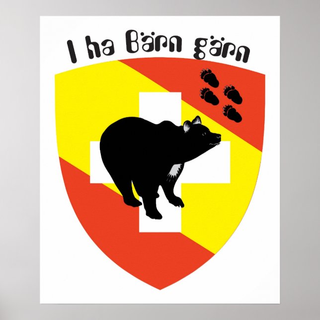 Pôster Suíça, Suisse, Svizzera, Svizra, Switzerland, (Frente)