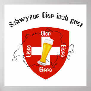 Pôster Suíça, Suisse, Svizzera, Svizra, Switzerland