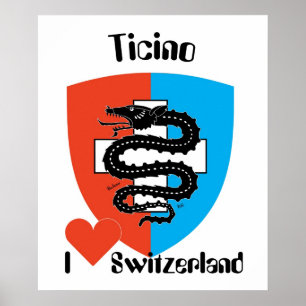 Pôster Suíça, Suisse, Svizzera, Svizra, Switzerland
