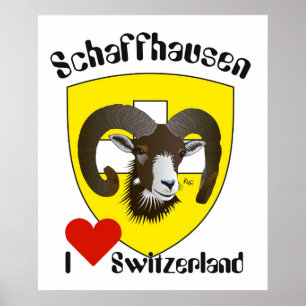 Pôster Suíça, Suisse, Svizzera, Svizra, Switzerland