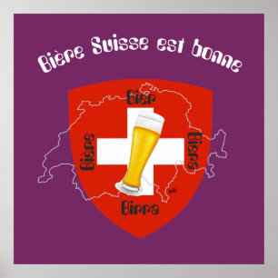 Pôster Suíça, Suisse, Svizzera, Svizra, Switzerland