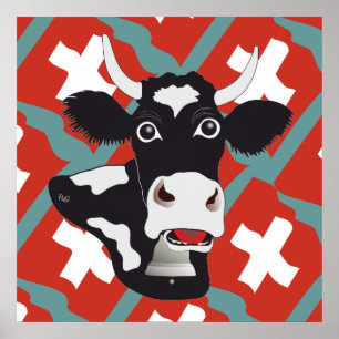 Poster Suíça, Suisse, Svizzera, Svizra, Switzerland