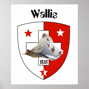 Poster Suíça, Suisse, Svizzera, Svizra, Switzerland