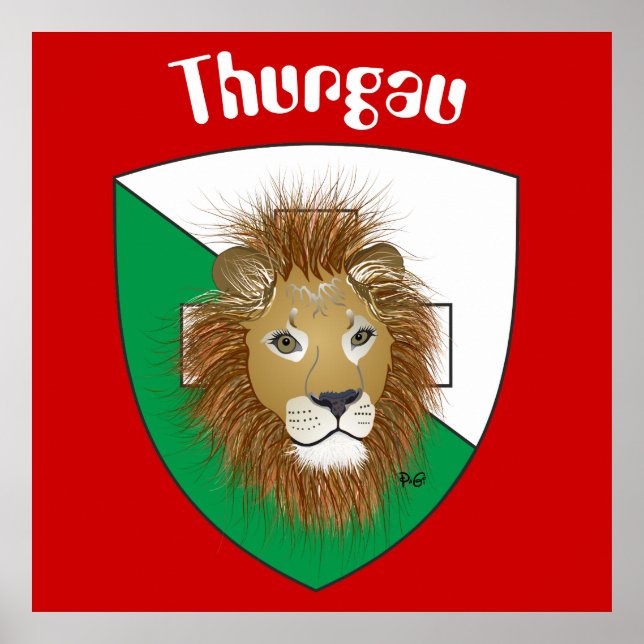 Pôster Suiça Thurgau Schweiz (Frente)