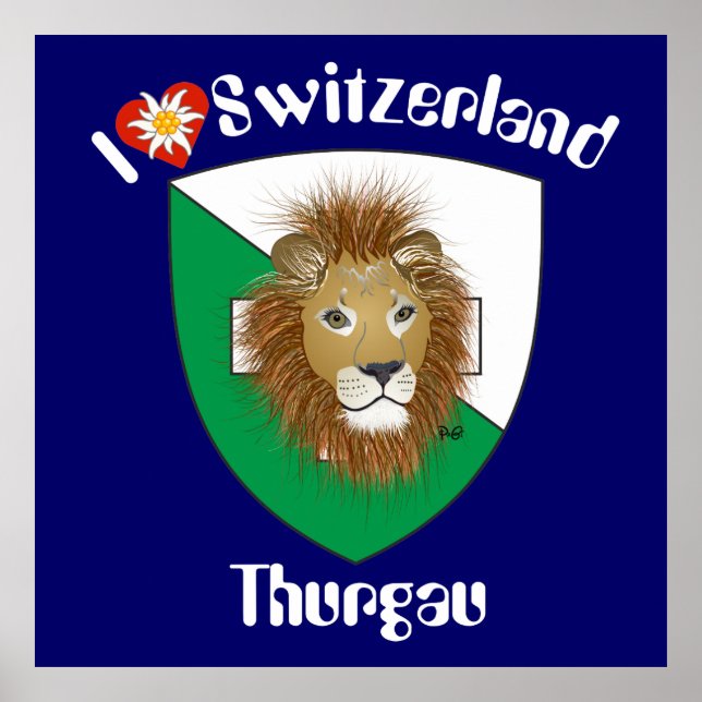 Pôster Suiça Thurgau Schweiz (Frente)