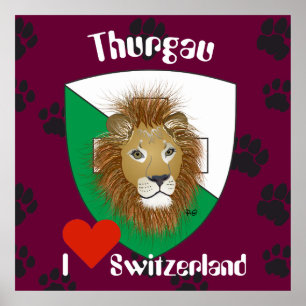 Poster Suiça Thurgau Schweiz