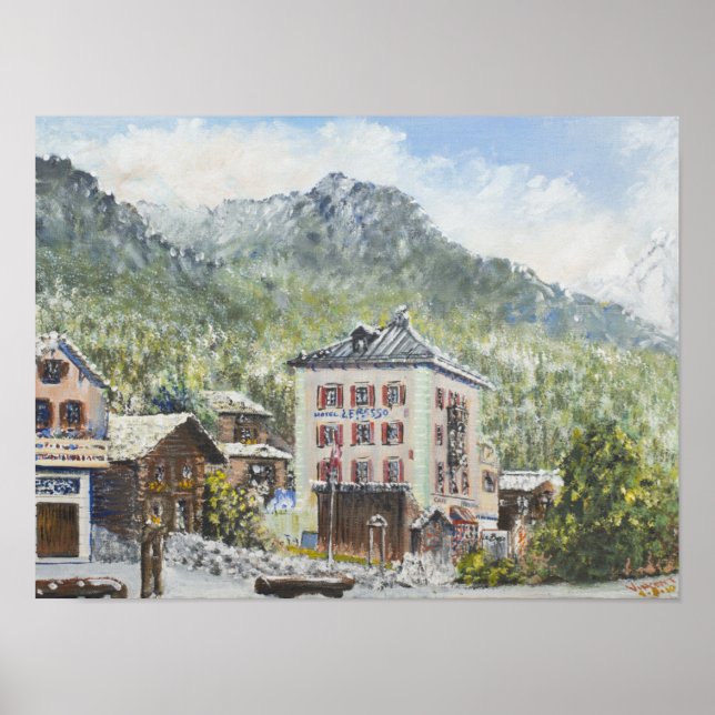 Pôster Suiça zinal. 2007 (Frente)